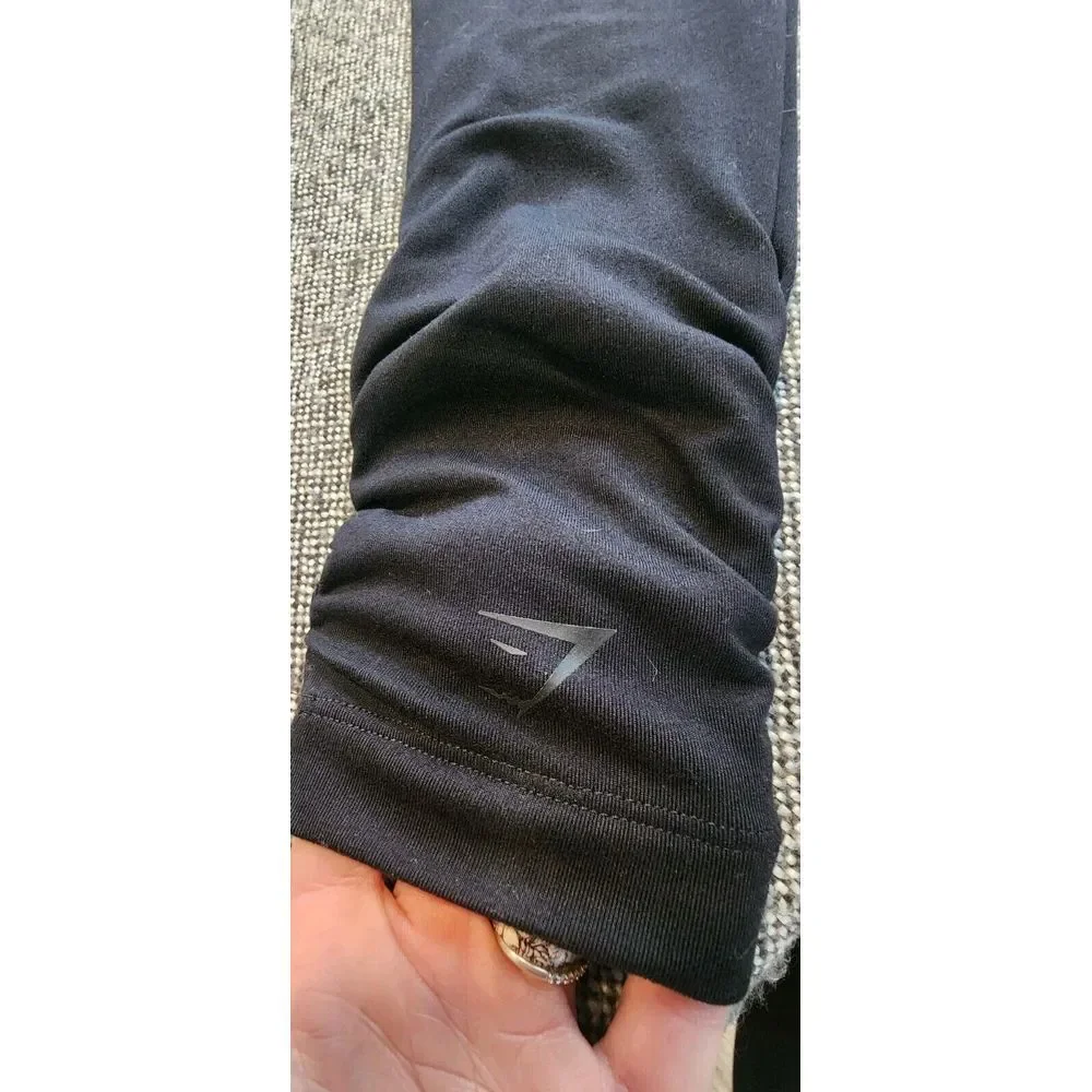 Gymshark X Whitney Summers V2 Black Sweats Ankle Ruching Drawstring XS NEW Joggr